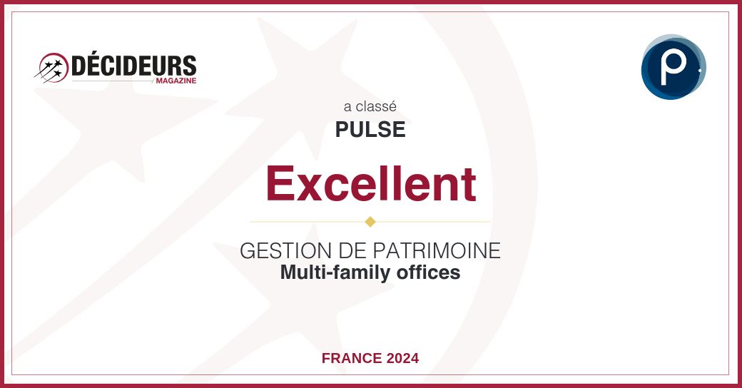Pulse, listé dans la catégorie « Excellent » dans le classement Décideurs 2024